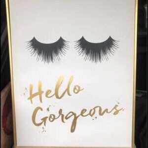 "Hello Gorgeous" Wall Art